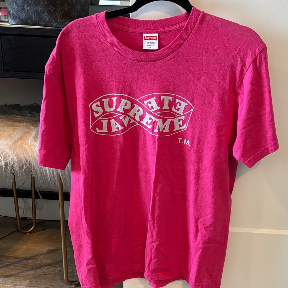 Supreme Fuchsia Logo Tee
